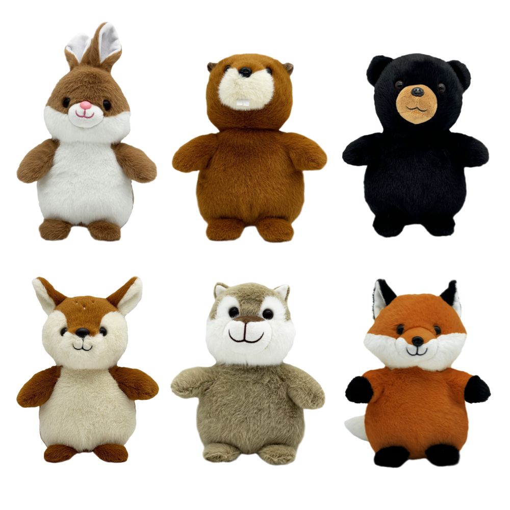 Image WOODIES - Peluches Animaux de la forêt - 6 modèles différents